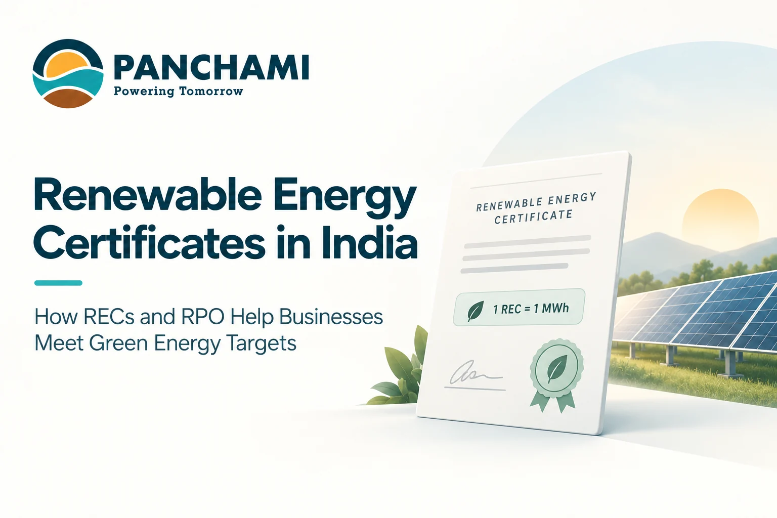 Renewable energy certificates in India for businesses