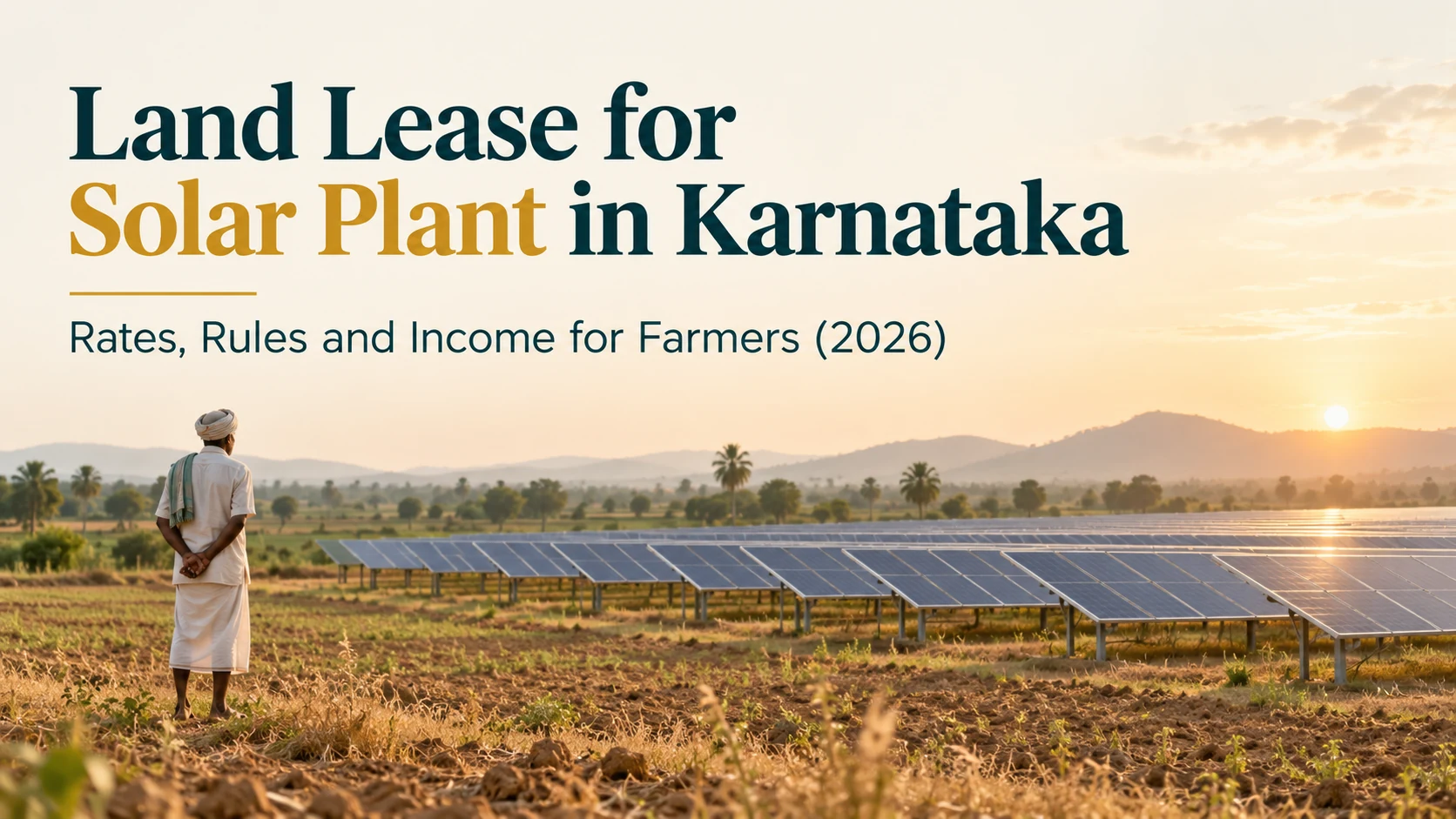 Land lease for solar plant in Karnataka on dry farmland